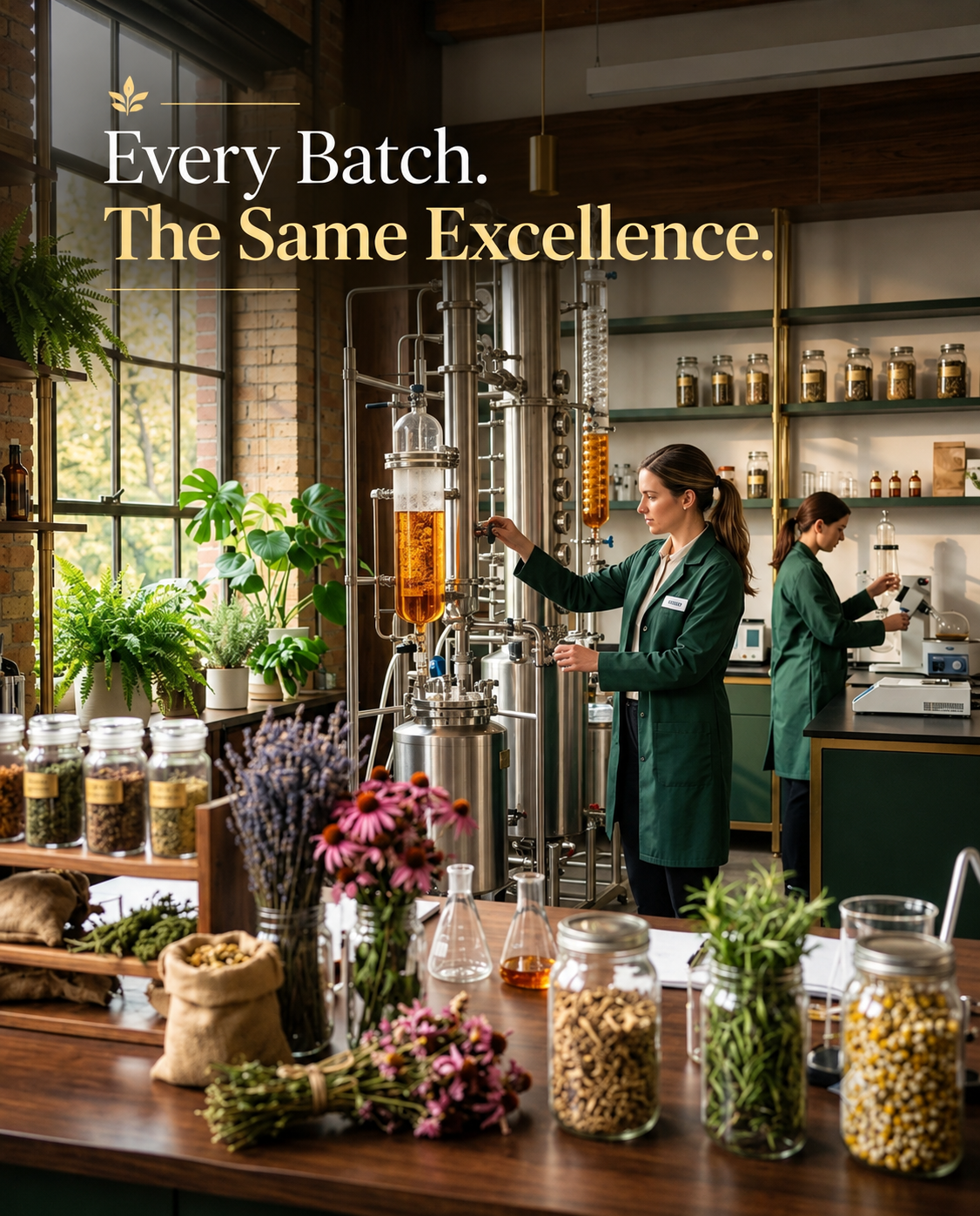 Harmony Mists botanical ingredient manufacturing and quality laboratory