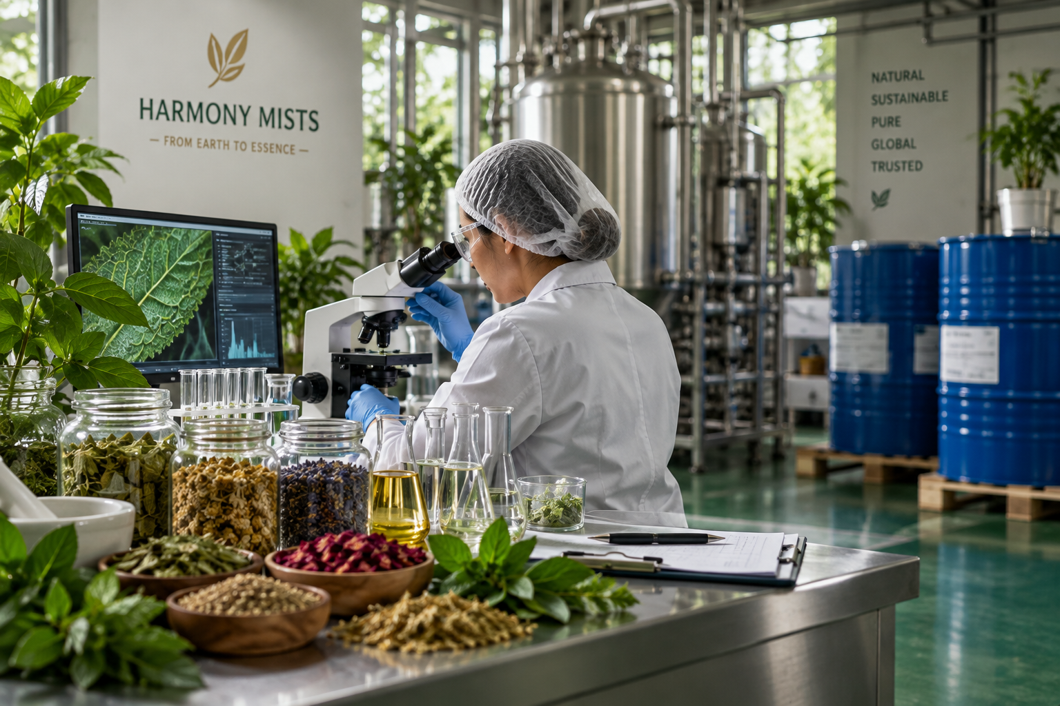 Harmony Mists botanical ingredient quality control